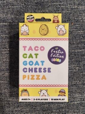 Taco Cat Goat Cheese Pizza - Easter Edition Card Game (Yellow)